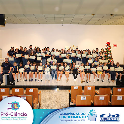 Colégio Cristo Rei conquista 376 medalhas em Olimpíadas Acadêmicas