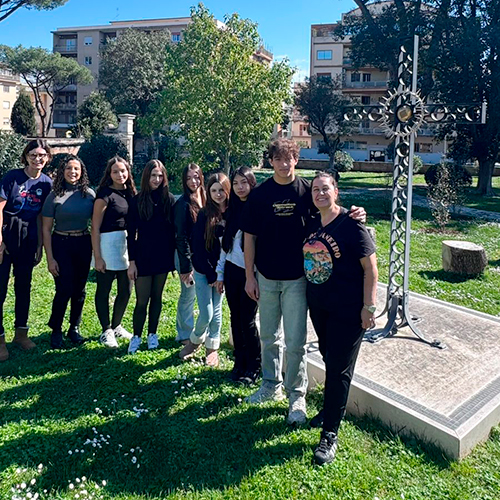 Alunos visitam Casa Geral dos Irmãos do Sagrado Coração em Roma   